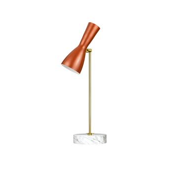 Wormhole - orange table lamp by Il Bronzetto - view 4