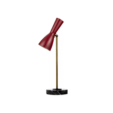 Wormhole - wine red table lamp by Il Bronzetto - view 4