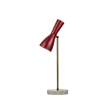 Wormhole - wine red table lamp by Il Bronzetto - view 2