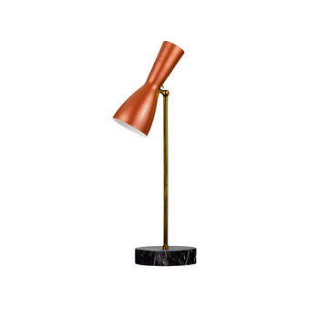 Wormhole - orange table lamp by Il Bronzetto - view 9
