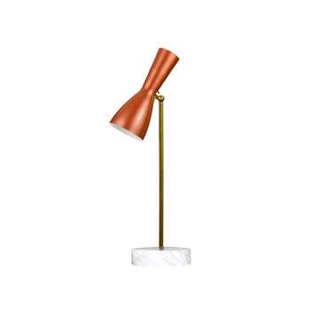 Wormhole - orange table lamp by Il Bronzetto - view 8