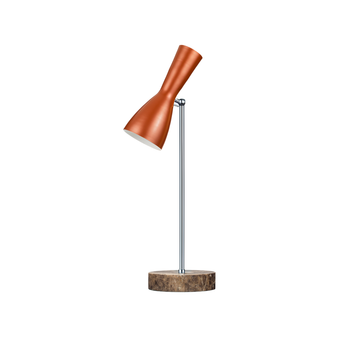 Wormhole - orange table lamp by Il Bronzetto - view 3