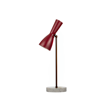 Wormhole - wine red table lamp by Il Bronzetto - view 9