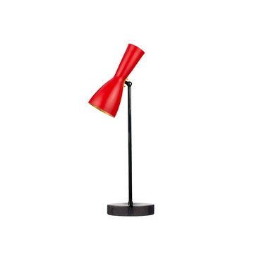 Wormhole - carmine red table lamp by Il Bronzetto - view 8