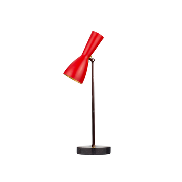 Wormhole - carmine red table lamp by Il Bronzetto - view 7