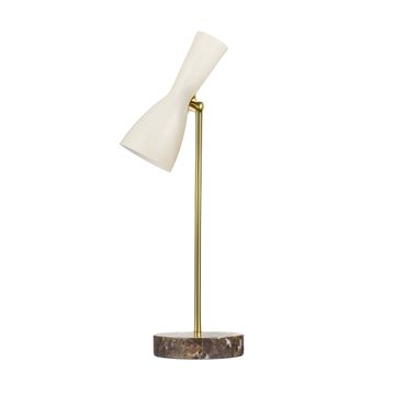 Wormhole - cream table lamp by Il Bronzetto - view 3