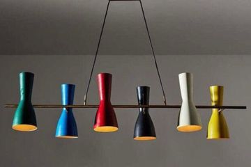 Wormhole Sequence - six lights chandelier by Il Bronzetto - view 4