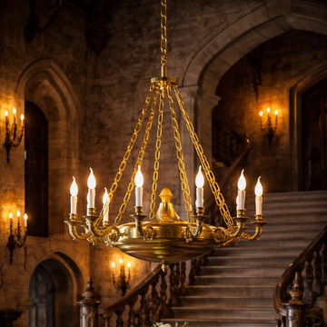 Castle Gonzaga chandelier by Il Bronzetto - view 2