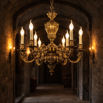 Palmira Laurum two tier chandelier by Il Bronzetto - view 2