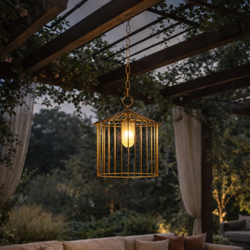 Cage - outdoor chandelier by Il Bronzetto - view 2
