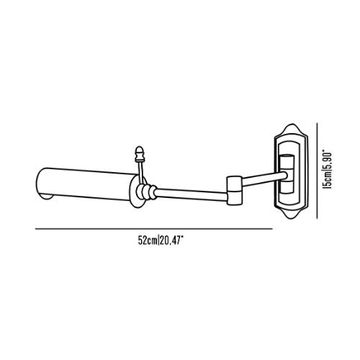 Studio Zeno reading wall light with jointed arm by Il Bronzetto - view 3