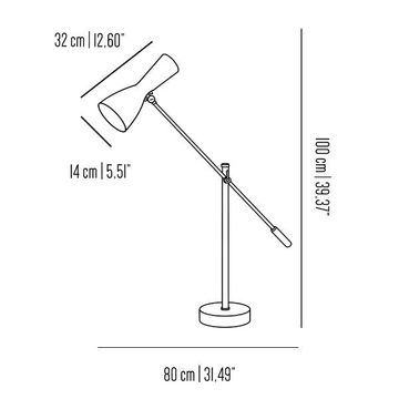 Wormhole - table lamp with jointed arm by Il Bronzetto - view 2