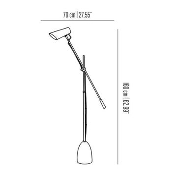 Blossom camelia - floor lamp by Il Bronzetto - view 4