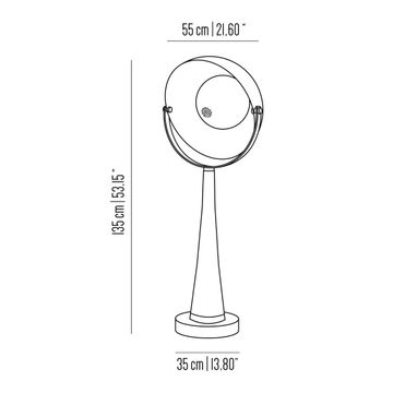 Blossom Camelia table lamp by Il Bronzetto - view 5