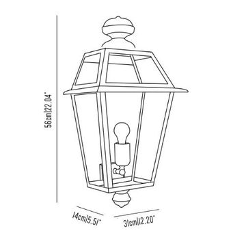 Eden Firenze half wall light lantern by Il Bronzetto - view 3