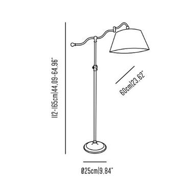 Studio Lolita brass reading floor lamp by Il Bronzetto - view 3