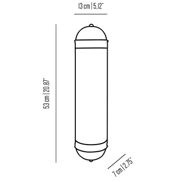 Canneté - half cylindrical wall light rounded by Il Bronzetto - view 4