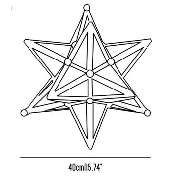 Geometria Vega star wall light by Il Bronzetto - view 5