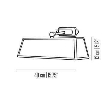 Studio Emma picture light with parchment or fabric lampshade by Il Bronzetto - view 5