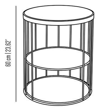 Cage bedside table by Il Bronzetto - view 5