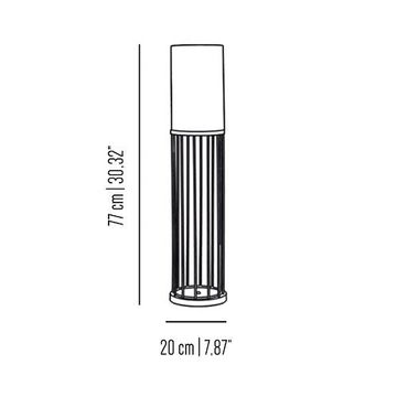 Cage table lamp by Il Bronzetto - view 2