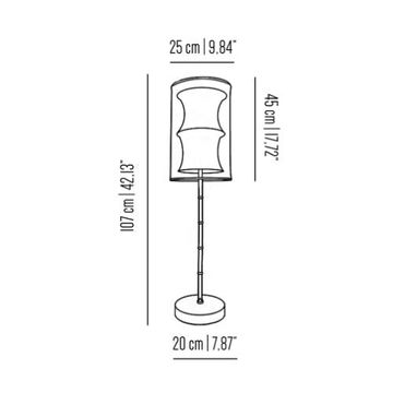 Bamboo table lamp by Il Bronzetto - view 3
