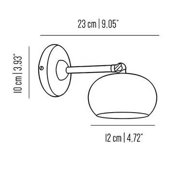 Gea wall light by Il Bronzetto - view 2