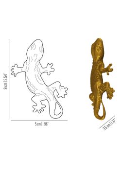 Fauna Tokay – gecko brass knob by Il Bronzetto - view 3