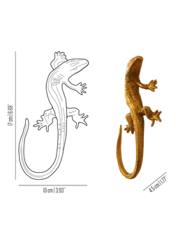 Fauna Petra – lizard brass knob by Il Bronzetto - view 3