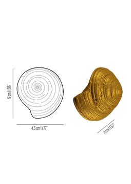 Oceano Trochus - seashell brass knob by Il Bronzetto - view 3