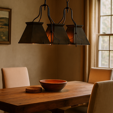 Urban - three lights billiard chandelier by Il Bronzetto - view 3