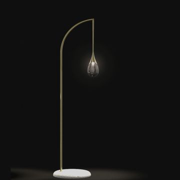 Perpetua floor lamp with clear glass by Il Bronzetto - view 2