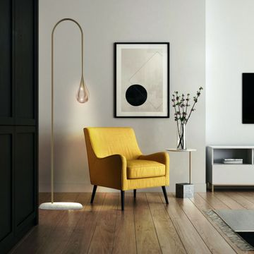Perpetua floor lamp with colored glass by Il Bronzetto - view 2