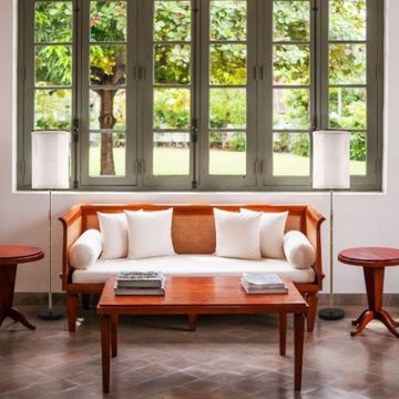 Bamboo floor lamp by Il Bronzetto - view 4
