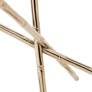 Bamboo round side table by Il Bronzetto - view 4