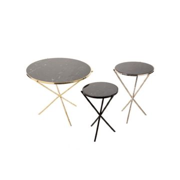 Bamboo round side table by Il Bronzetto - view 3