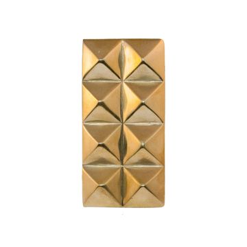 Geometria River North - brass knob by Il Bronzetto - view 3
