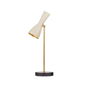 Wormhole - cream table lamp by Il Bronzetto - view 2