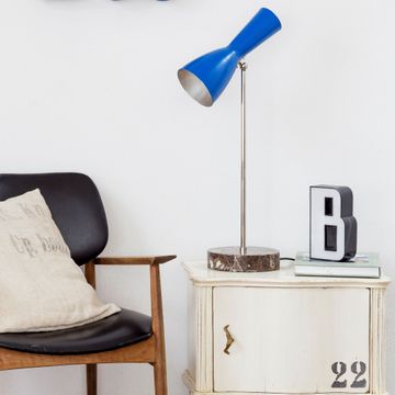 Wormhole - genzian blue table lamp by Il Bronzetto - view 2