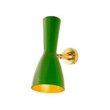 Wormhole - grass green wall light by Il Bronzetto - view 2