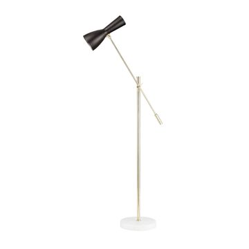Wormhole - floor lamp with jointed arm by Il Bronzetto - view 3