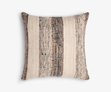 Large Square Beige/Black/Cream Cushion by Tetrad