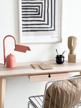 Angol Slim Table lamp, Warm Peach by Calixter - view 2