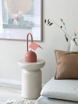 Angol Chunky Table Lamp, Warm Peach by Calixter - view 3