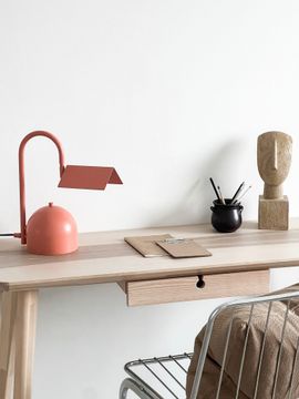 Angol Chunky Table Lamp, Warm Peach by Calixter - view 6