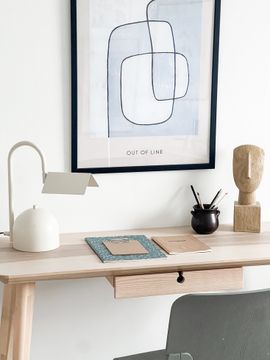 Angol Chunky Table Lamp, Beige by Calixter - view 2
