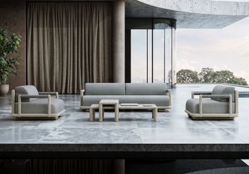 CALEO-ash 3-SEATER LOUNGE SET by SNOC