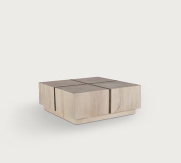 Tacto Endgrain Square Coffee Table by Taracea