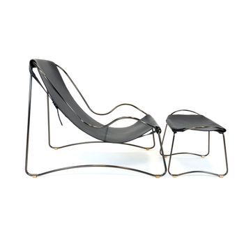 Hug Chaise Longue & Footstool - Handcrafted and Fully Customizable by Jover+Valls - view 3