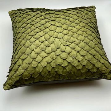Luxury Handcrafted Piracucu Pillow - Large Size by Jover+Valls - view 8